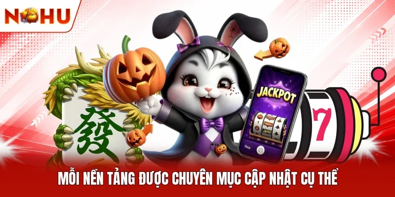Mỗi nền tảng được chuyên mục cập nhật cụ thể