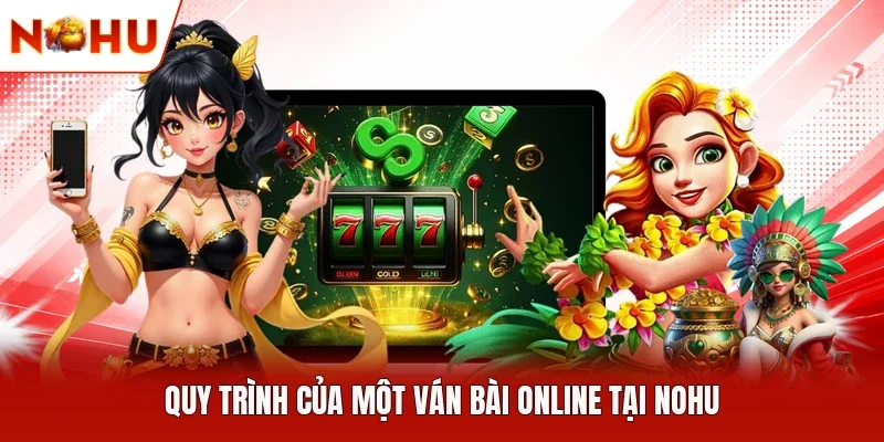 Quy trình của một ván bài online tại NOHU